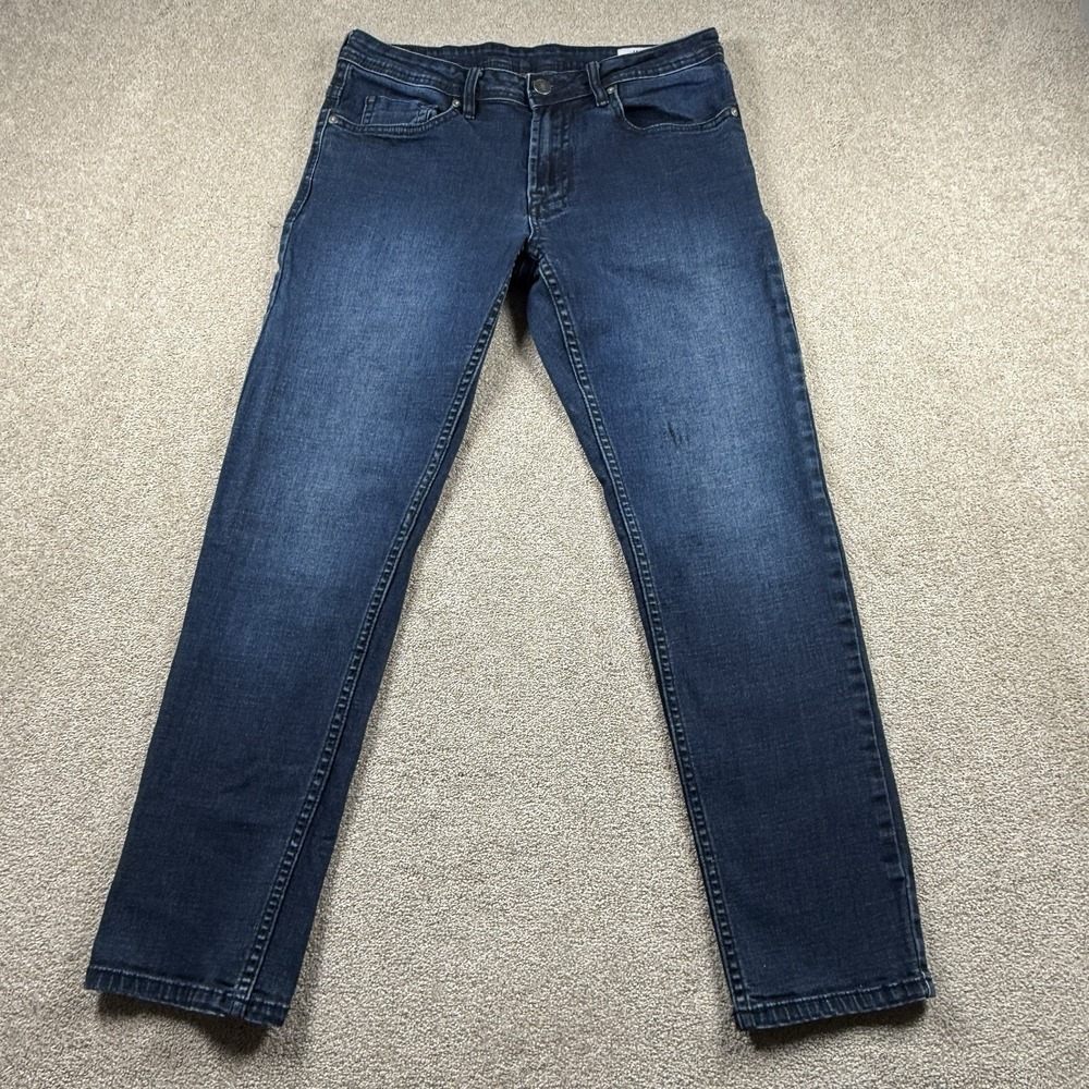Buffalo David Bitton Mens 32x29 (tag 32x30) Jackson Blue Denim Straight Jeans